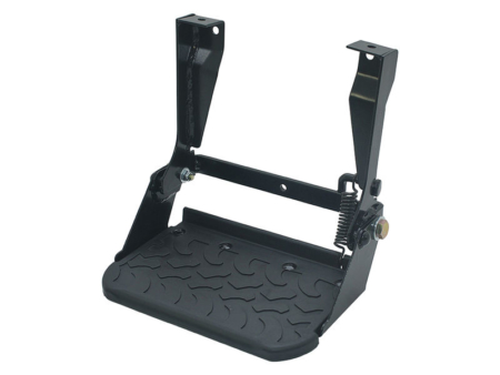 STC7631MT - FOLDING SIDE STEP KIT -WITH RUBBER TYRE TREAD TOP - SINGLE
