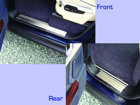 DA1073 LOWER SILL STEP COVERS BRUSHED FINISH