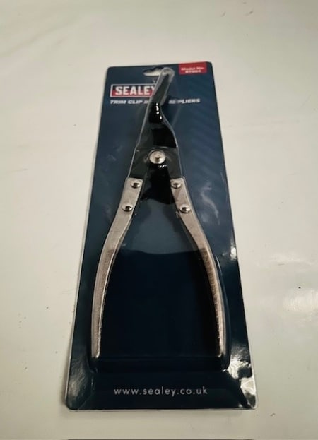 RT004 SEALEY SPRING LOADED TRIM CLIP REMOVAL PLIERS