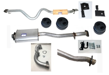 200TDI Discovery Conversion Full Exhaust Kit Defender110