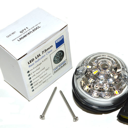 LR048187LEDCL Defender Rear Clear Indicator Lamp LED